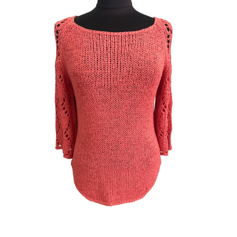 Erin Matthews Women's Pink Knit Sweater Medium